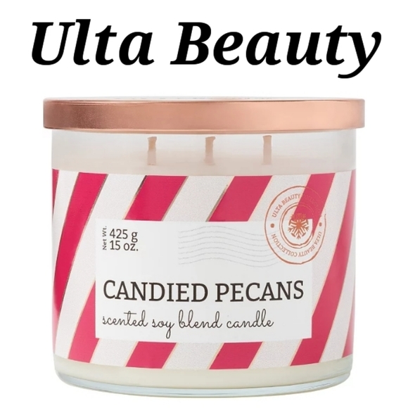 Ulta Beauty Other - Ulta Beauty Candied Pecans Scented 3 Wick Soy Blend Candle